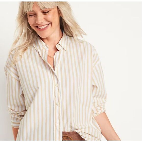Old Navy The Boyfriend Shirt Size S - Picture 1 of 6